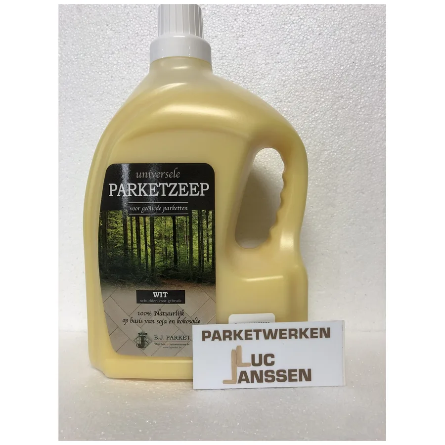 B.J. Parket universele parketzeep wit, 2 l