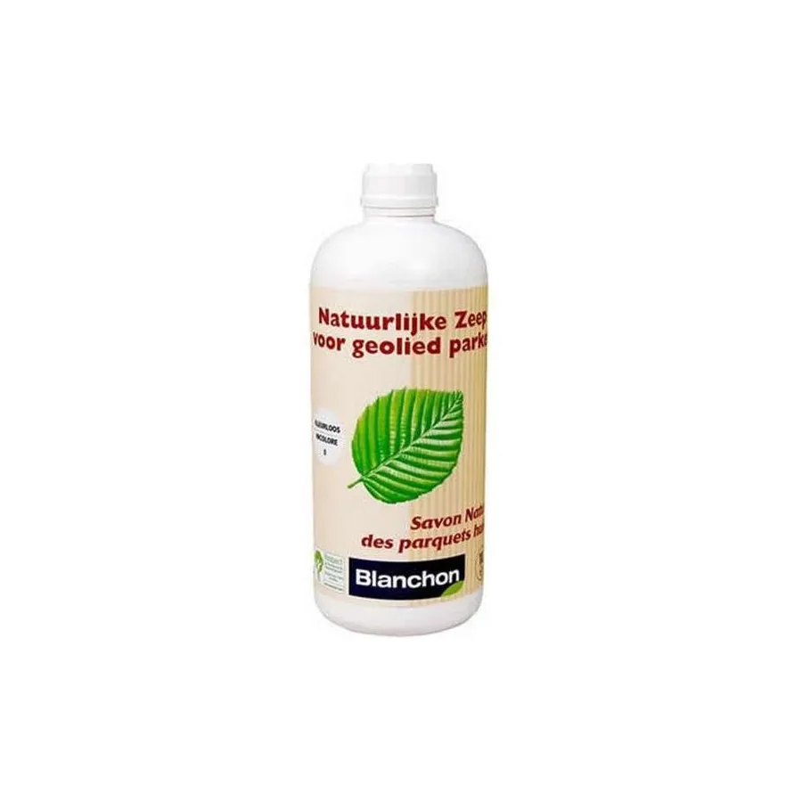 Blanchon Natuurlijke Zeep voor geolied parket, wit, 1 l