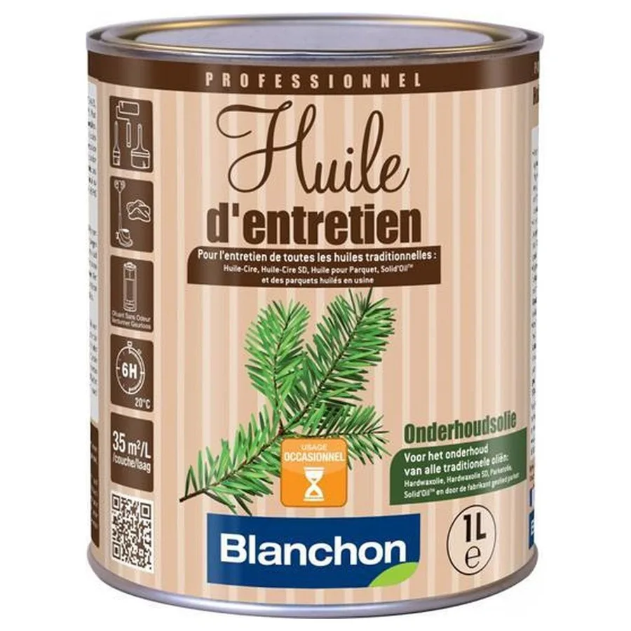 Blanchon Onderhoudsolie, naturel, 1 l