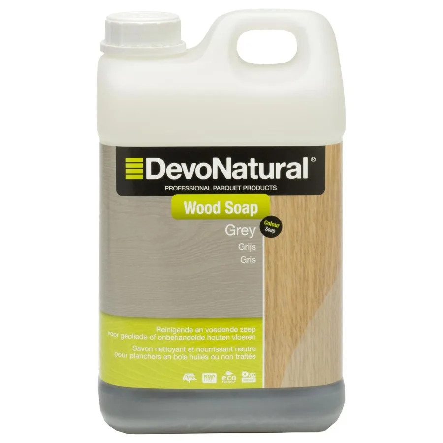DevoNatural Wood Soap Grey (houtzeep grijs), 2 l