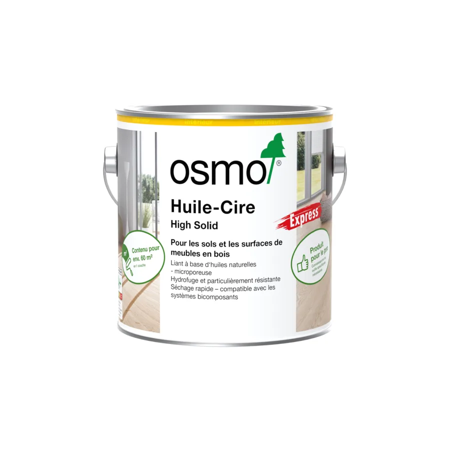 Osmo Hardwax-Olie Express 3362, kleurloos mat, 2,5 l