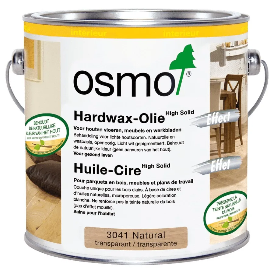 Osmo Hardwax-Olie Original 3041 Natural, mat, 2,5 l